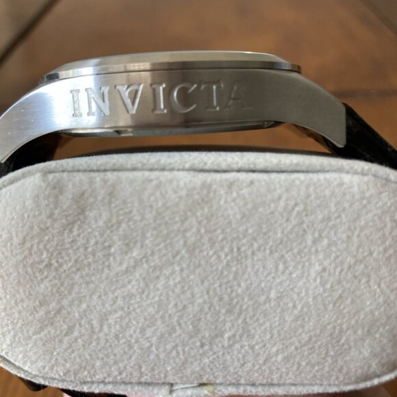 Invicta I-Force Silver Dial Stainless Steel Black Leather Men's Watch 13009 - Picture 7 of 8